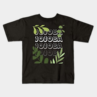 Jojoba leaf design Kids T-Shirt